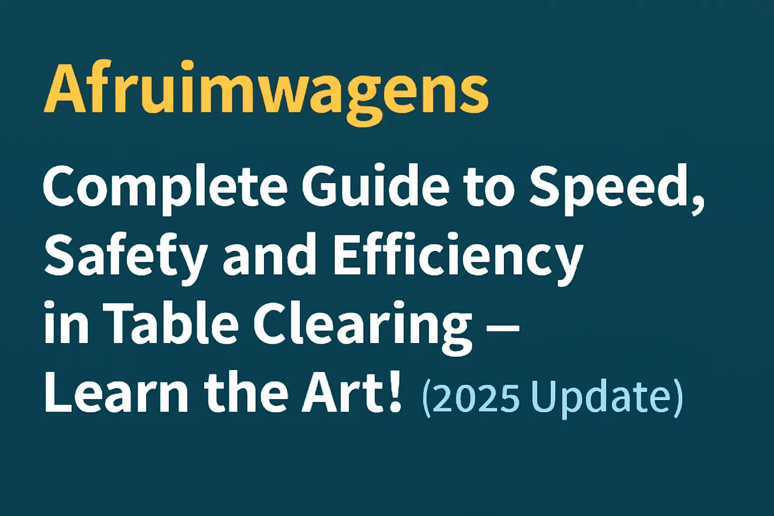 Afruimwagens